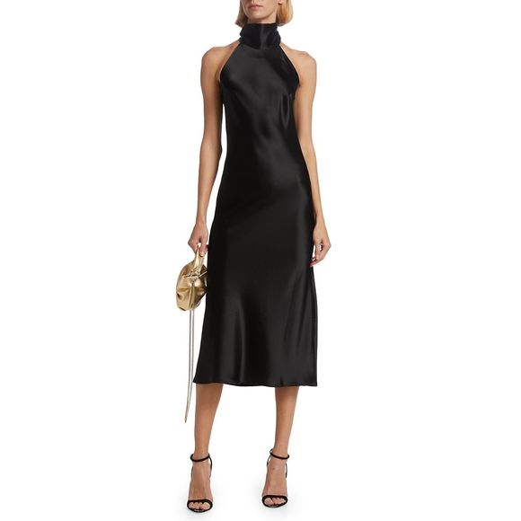 Galvan Sienna Cropped Midi-Dress Size FR36 (US 4) $1150 - Picture 1 of 11